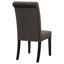 Chaises d'appoint capitonnées (ensemble de 2)-872587049
