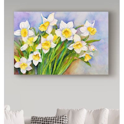 Deetra «Daffodil Cluster», reproduction de peinture acrylique sur toile tendue