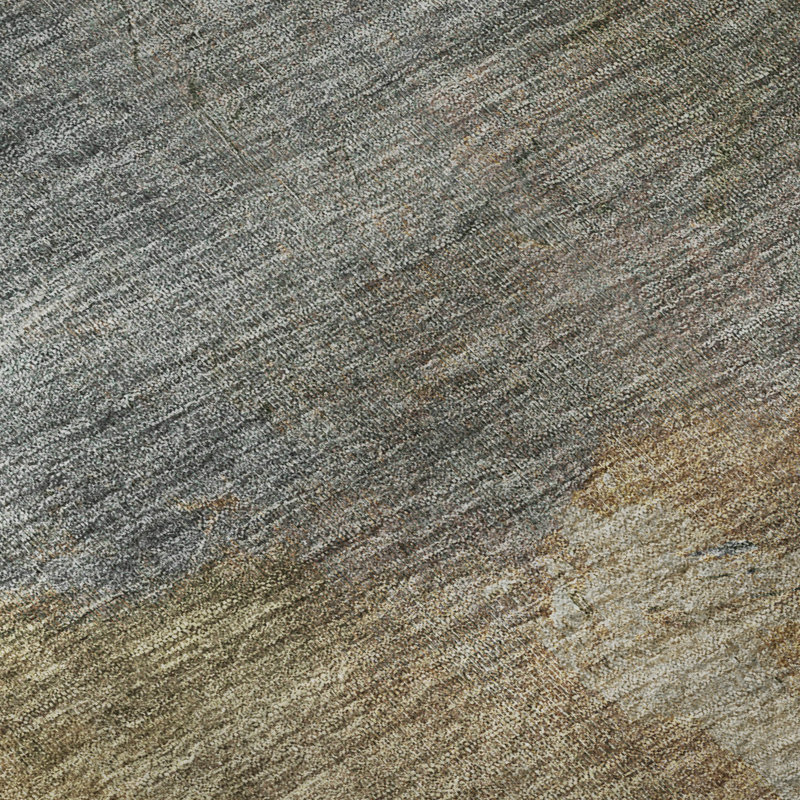 Premium Machine Washable Kumbhar AMF1363 Modern Rug, Rectangle 10' x 14'