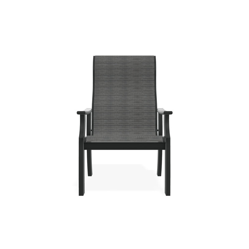 St. Catherine Polymer Outdoor Lounge Chair, Graphite, Destiny Steel