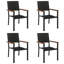 Parmele 4 - Person Patio Dining Set with Rectangular Table