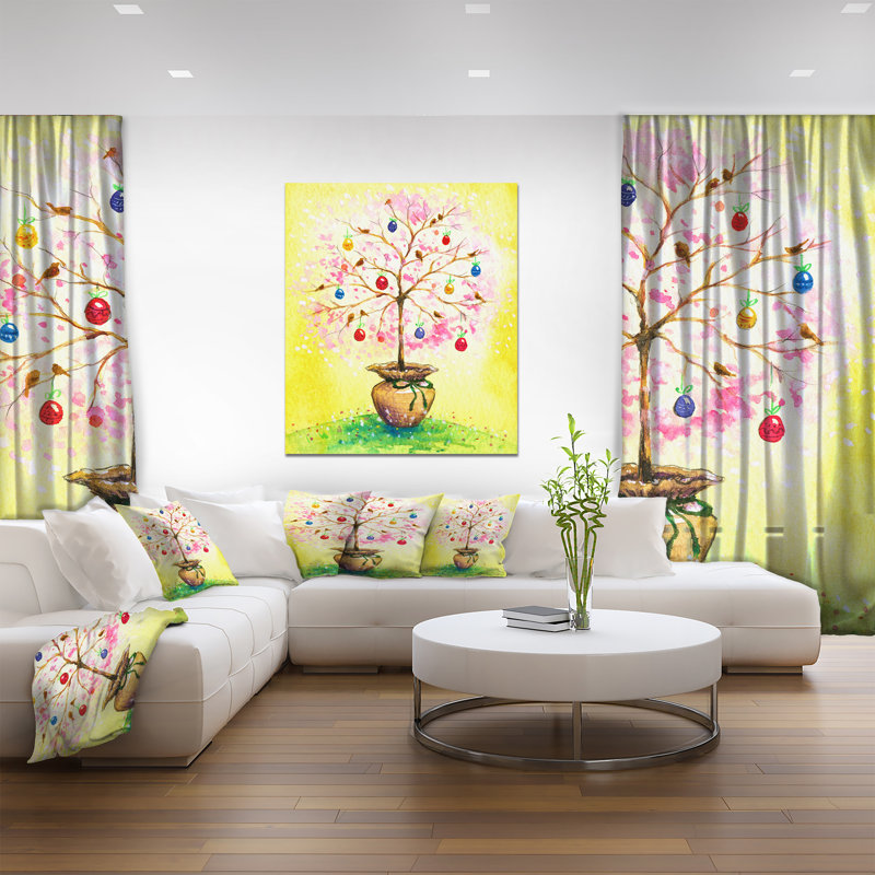« pâques tree », reproduction sur toile tendue, H 40 po x l 30 po x P 1,5 po