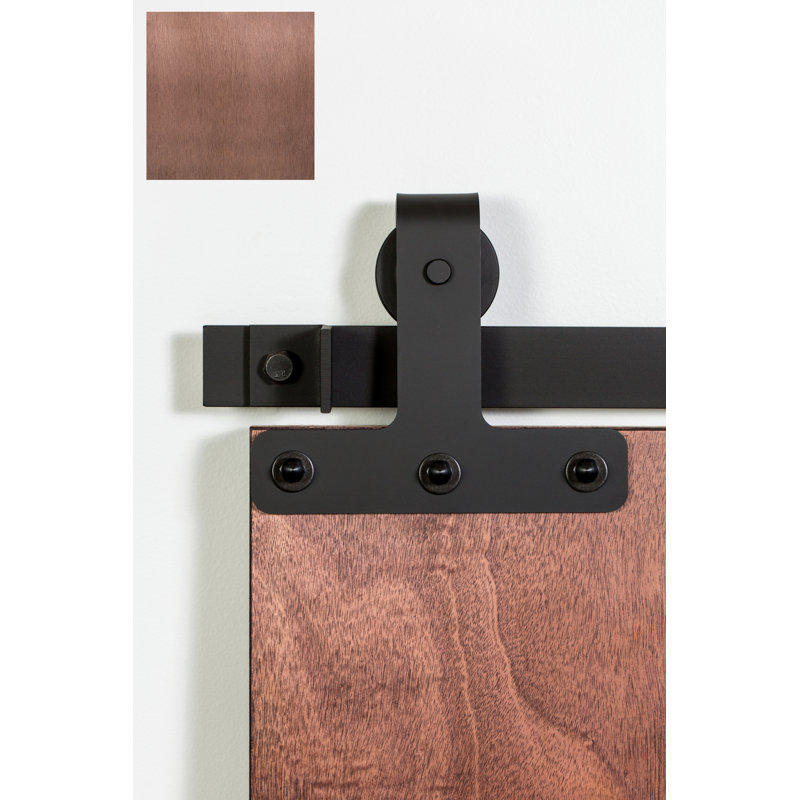 Ensemble de quincaillerie de porte de grange simple standard T-Top Premium, 84 po, Sou neuf