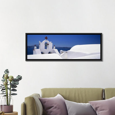 Church, Oia, Santorini, Cyclades Islands, Greece by Panoramic Images - Unframed Panoramic Gallery-Wrapped Canvas Giclée on Canvas