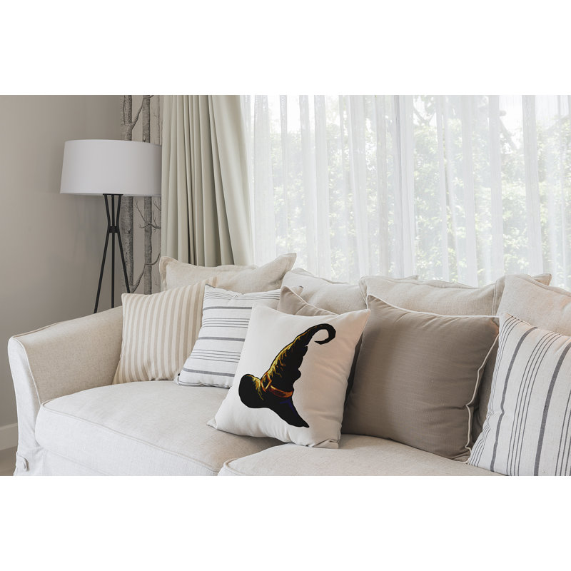 Reversible Throw Pillow,  16"x16", White
