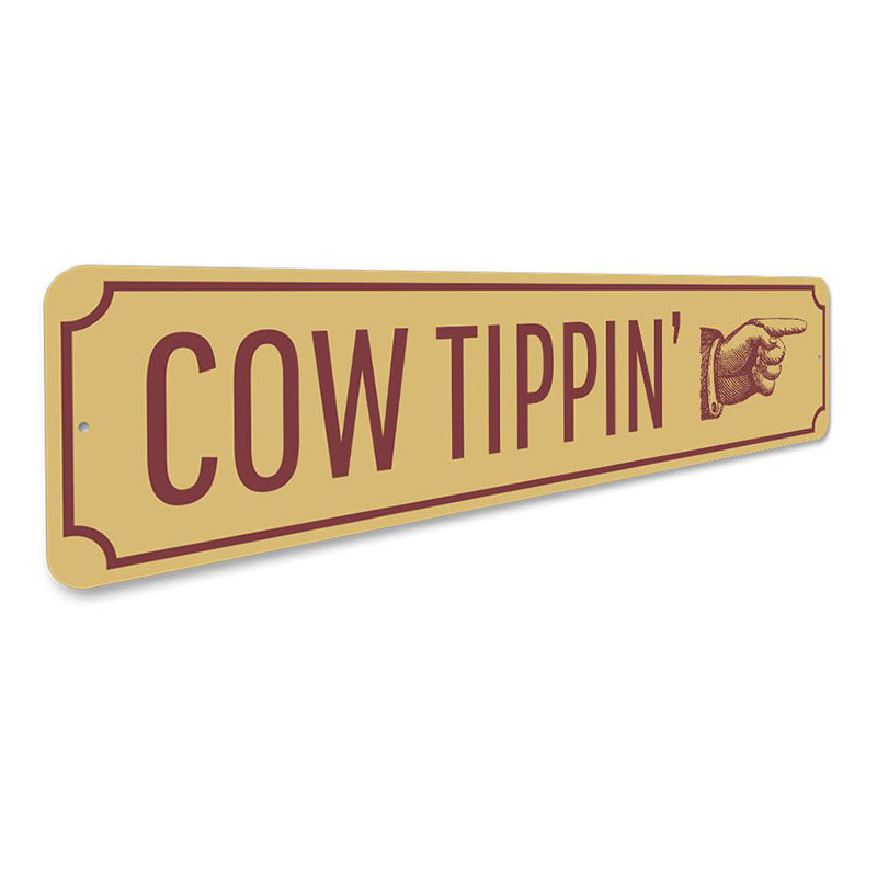 Plaque de vache en aluminium, H 4 po x l 18 po x P 0,04 po