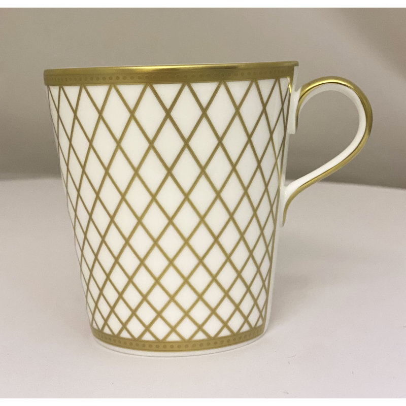 Majestic Bone China Coffee Mug, White