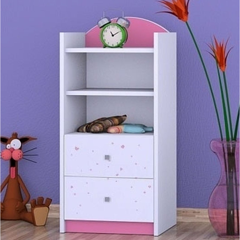 Nadia 96cm H Kids Cube, 92cm H x 45cm W x 34cm D, Pink