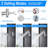 Rain Dual Shower Head 2.5 GPM GPM