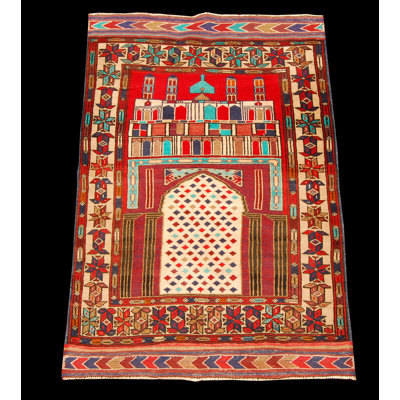 Heriberto Rectangle 96 cm x 148 cm Oriental Flatweave Kilim Area Rug