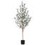 Adcock Artificial Olive Plants with Realistic Leaves and Natural Trunk, Fake Potted Tree Home Decor-483326338