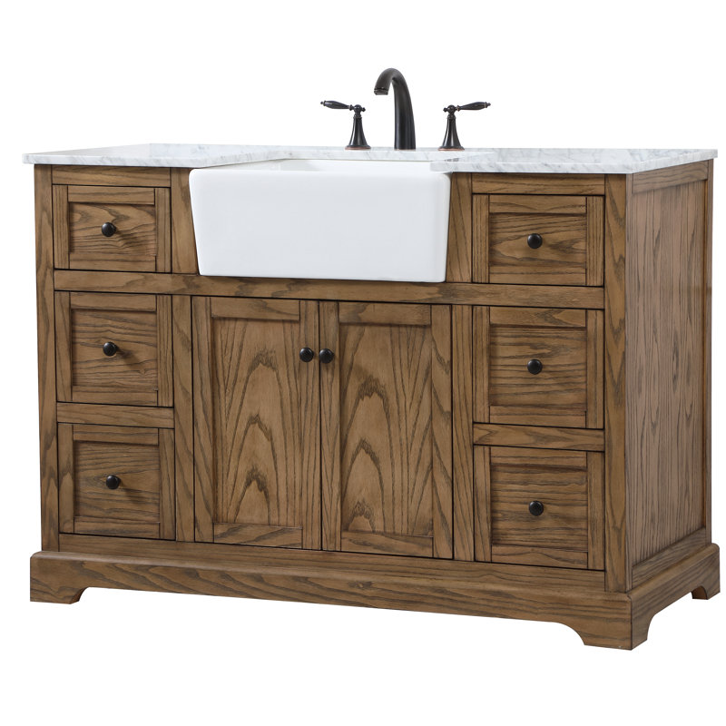 Ensemble de meuble-lavabo simple 48 po Pardue, Bois flottant