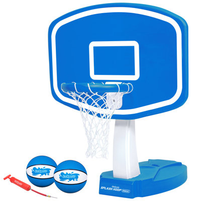 GoSports Splash Hoop Max - Pool Basketball Game Set  - Includes 2 Pool Basketballs, Ball Pump