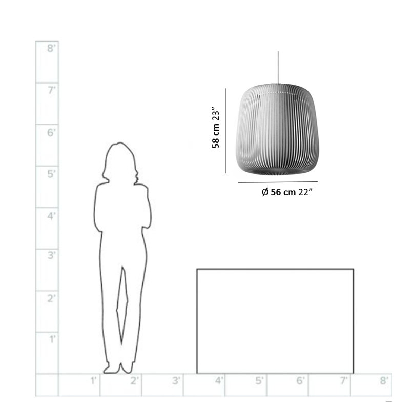 Venus 1 - Light Pendant, Light Gray