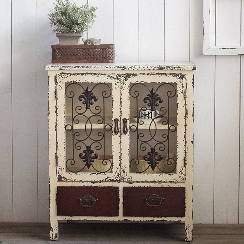 Armoire d'appoint en bois manufacturé rétro
