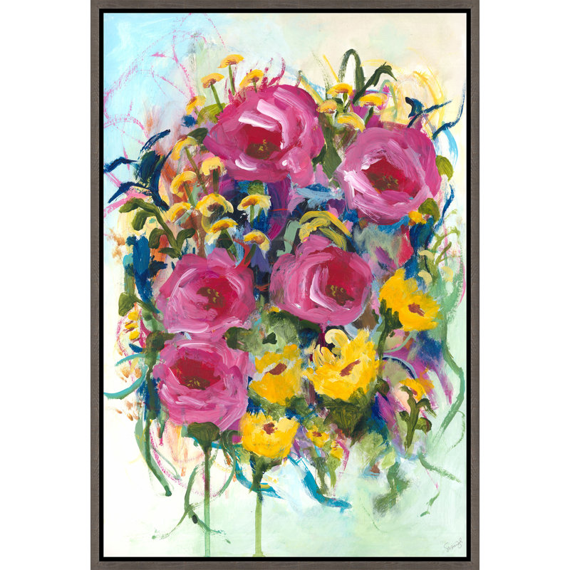 Just Because II Painting by Susie Zolghadri, Glass Coat, 37.75" H x 25.75" W