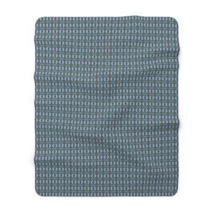Jeté en molleton Sherpa - Motif de contrebassiste