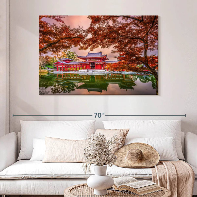 Adella Byodoin Temple, 32" H x 48" W