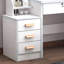 Bureau de coiffeuse avec miroir et lumières pour le maquillage et la chaise Fashion