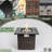 30Inch Outdoor Fire Table Propane Gas Fire Pit Table With Lid Gas Fire Pit Table With Glass Rocks