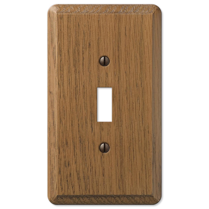 Amerelle Contemporary 1 gang Toggle Wall Plate 1 pk, Brown