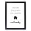 Love Laughter and Laundry - Framed Print-62802610-62802611