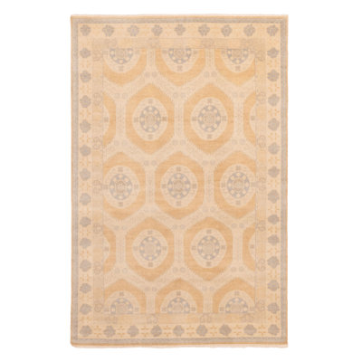 Finest Oushak Brown Rug 5'10" x 8'11"