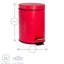 Harbour Housewares 3L Round Bathroom Pedal Bin-524333901