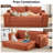 Convertible Sofa Bed with Plush Memory Foam & Sturdy Steel Frame - 2-in-1 Folding Loveseat, Corduroy Fabric, Zero Assembly for Home Office/Small Living Rooms-134727528