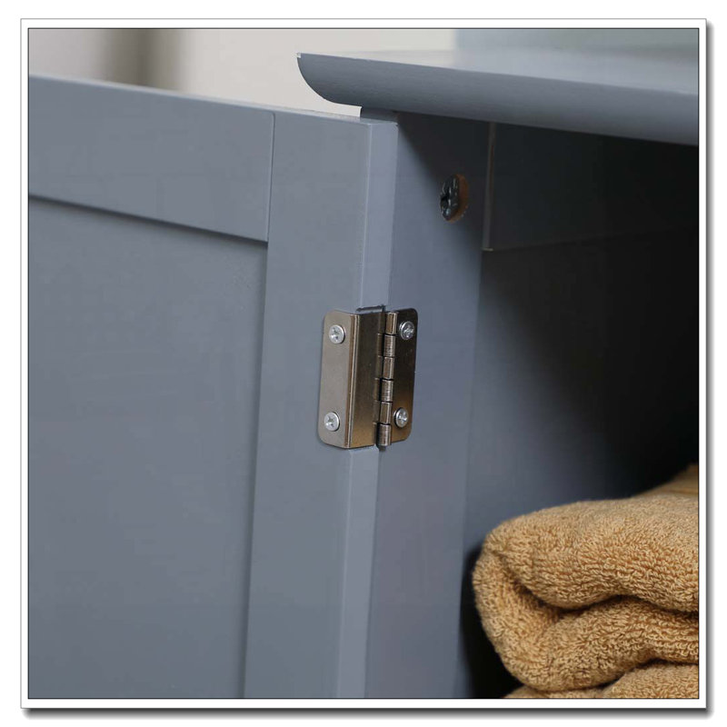 Armoire de salle de bain sous l'évier avec forme en U compacte et tablette réglable
