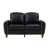 Cuir PU noir respirant