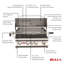 Barbecue au gaz encastré 4 brûleurs Bull Outdoor Products - propane liquide Angus-10844626