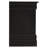 LouisPhillipe 21"L x 24"H 2-Drawers Nightstand, Black-649461638