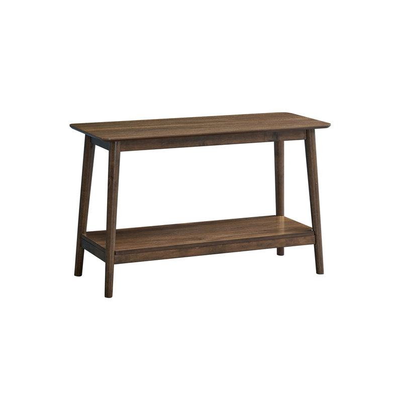 Lamonte Walnut Sofa Table W/Shelf
