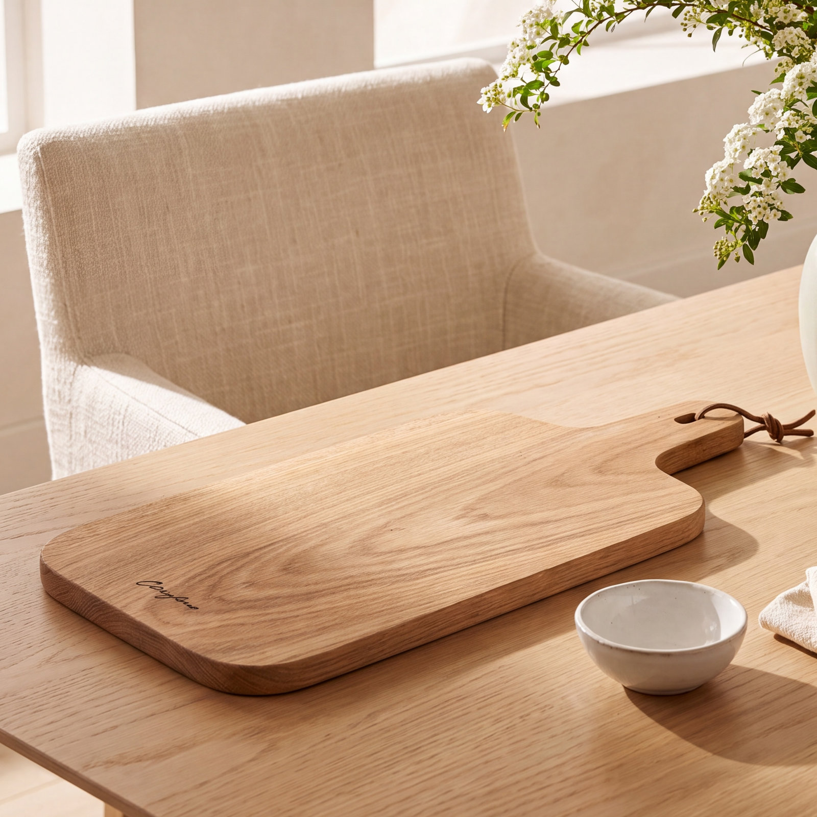 Casafina Oak Oak Wood Cutting Board, 16.5" x 7"