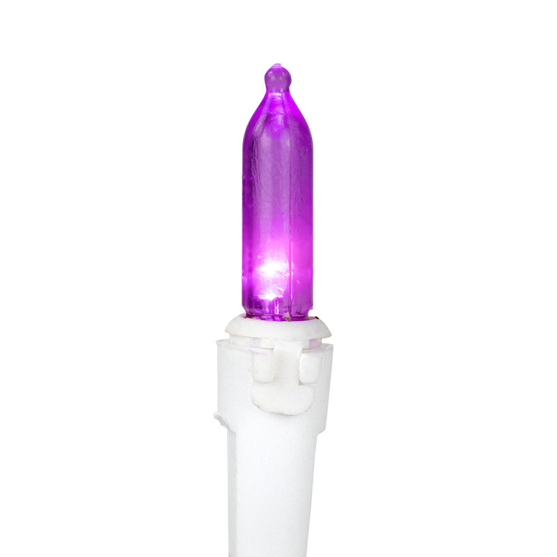 Guirlande de 100 lumières DEL, Mauve / Blanc, 50