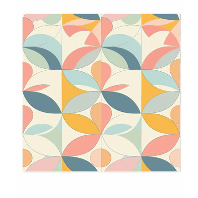 «Abstract Abstract Groovy 70s», motif rétro rétro sans cadre