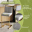 Tabouret de comptoir rembourré Antigone de 25 po avec structure en métal-771536680-771536682