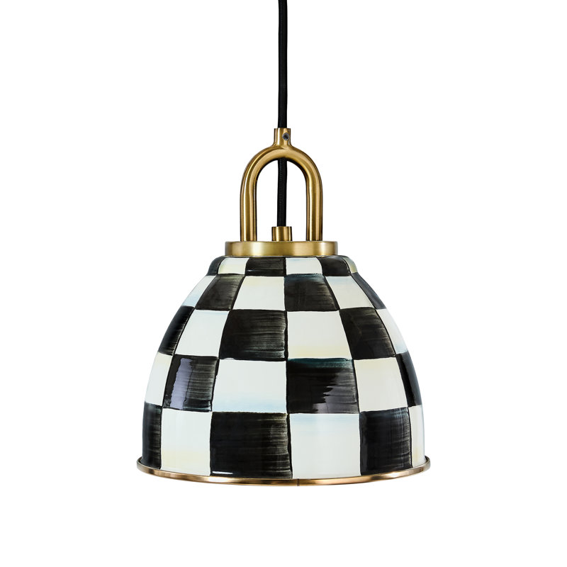 Courtly Check Dome Pendant Lamp, 8