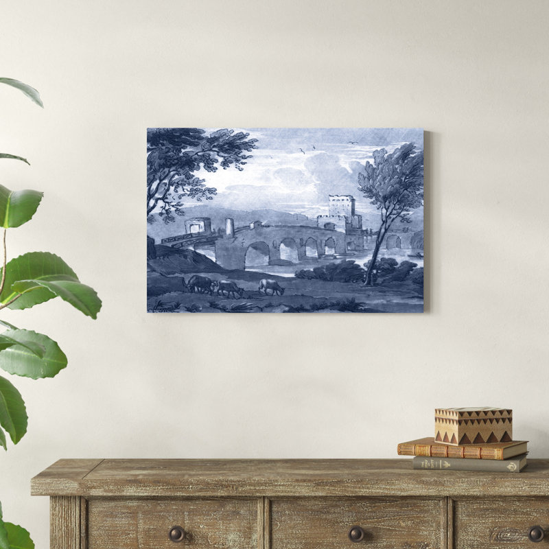«Pastoral Toile III», peinture sur toile, H 20 po x l 30 po