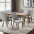 Rayon Cloth Flocking Solid Wood Upholstered Dining Chairs-954652817