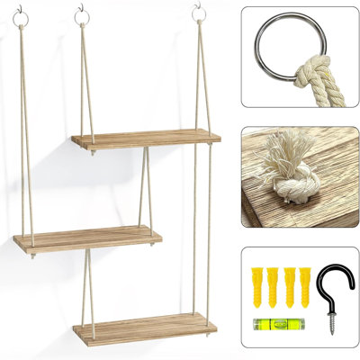 3-tier Hanging Wall Shelves
