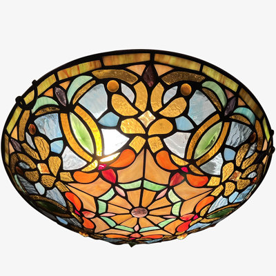 Tiffany Glass Flush Mount