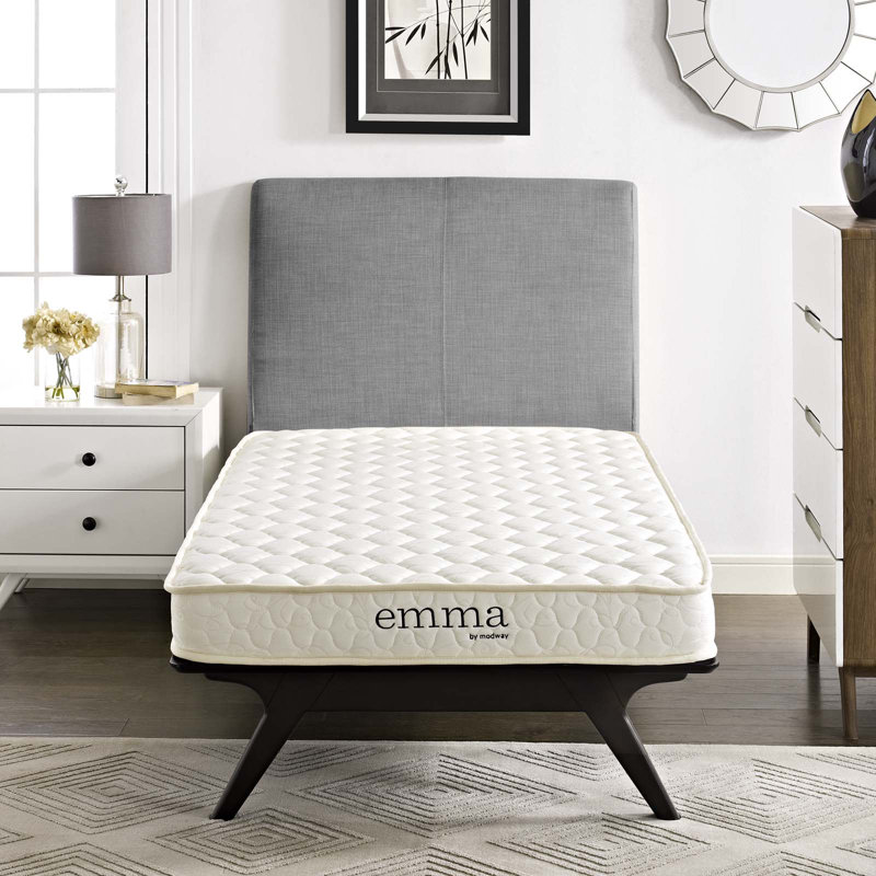 Mila 6" Gray Memory Foam Twin Mattress