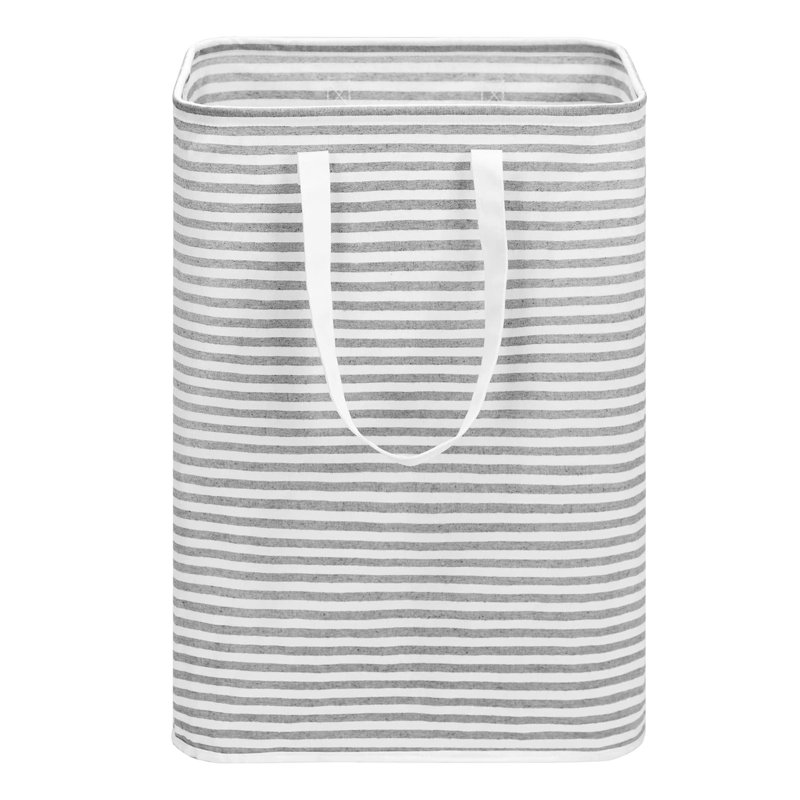 Laundry Hamper with Handles, Grey