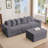 Convertible Sofa Sectional-1985326073