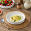 6 Pieces Ceramic Dinnerware Set, Soup Plates, White Poreclain, Service For 6 People-137526293