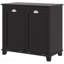 Armoire à linge double inclinable, armoire de rangement pour salle de bain avec panier à 2 compartiments, armoire de plancher moderne pour salle de bain, noir