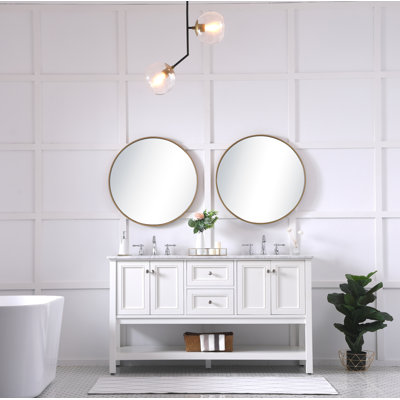 Ensemble de meuble-lavabo double 60 po Bonsai