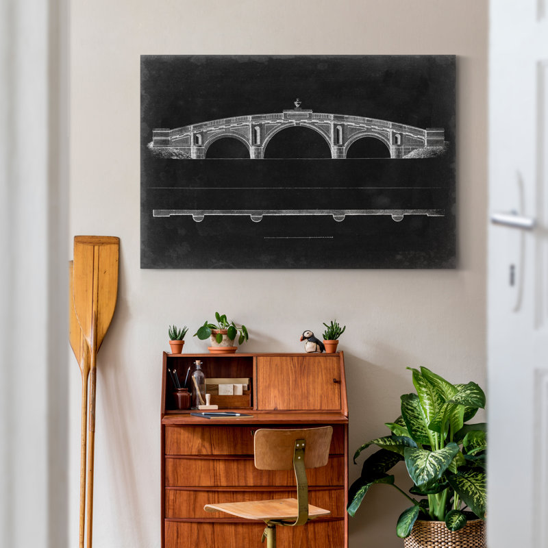 Pont, schéma iv-impression sur toile, H 27 po x l 18 po x P 1 po